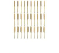 NEIQIUWING Emery Lot de 30 pierres d'affûtage pour chaîne de tronçonneuse Doré 4,0 mm 4,8 mm 5,5 mm Pour affûtage et polissage