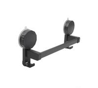 NEIQIUWING Ensemble de barres de sauna avec ventouse porte-serviettes 30 cm Fixation sans perçage Barre en aluminium avec crochet supplémentaire Résistant à l'humidité pour surfaces lisses Salle de