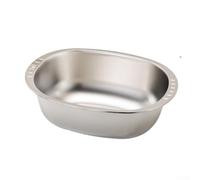 NEIQIUWING Ensemble de bols mélangeurs avec panier passoire, bol de cuisine épais avec poignées ergonomiques pour pâtes, salade et légumes, bords lisses polis, argent