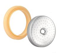 NEIQIUWING Ensemble de tamis de douche Espresso 54 mm avec joint en silicone pour machine à café Breville Accessoires porte-filtre pour série BES450 BES500 Ajustement précis Matériau durable Nettoyage