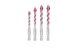 NEIQIUWING Foret excentrique à quatre lames en carbure de tungstène pour perçage à sec, outil de précision pour carrelage, verre, granit, bois et plastique, pour perceuse sans fil et à main