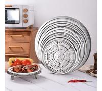 NEIQIUWING Grille de cuisson ronde en acier inoxydable 304 de 15 à 39 cm de diamètre pour cuiseur vapeur, autocuiseur et faitout