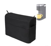 NEIQIUWING Housse de protection anti-poussière pour machine à café à portion unique, en tissu Oxford, imperméable, anti-rayures, housse de protection pour cuisine, noir, dimensions 35,6 x 25,4 x 38,1