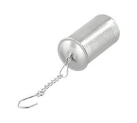 NEIQIUWING Infuseur à thé en maille fine et crochet pour chaîne, boule filtrante réutilisable pour feuilles de thé et épices, facile à nettoyer, 65 mm (S)