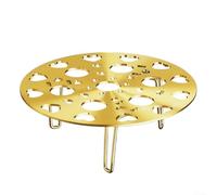 NEIQIUWING Insert vapeur réglable pour casseroles, rack à vapeur robuste avec pieds amovibles pour une cuisson efficace des légumes et de la viande, peu encombrant, pliable et facile à nettoyer (21 cm