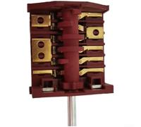 NEIQIUWING Interrupteur rotatif de four à 7 vitesses 250 V 16 A pour plaque de cuisson électrique brûleur panneau de contrôle ignifuge PA66 boîtier de rechange