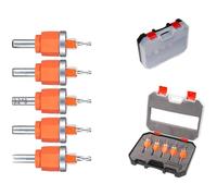 NEIQIUWING Jeu de forets fraisés de 8 mm et 10 mm avec fentes de limitation de roulement pour le travail du bois et des panneaux d'aggloméré