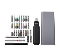 NEIQIUWING Jeu de tournevis à cliquet avec mécanisme de pression, embouts magnétiques, rangement d'aspiration et couple élevé