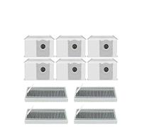 NEIQIUWING Kit de 6 sacs d'aspirateur Ecovacs Deebot X11 Pro, Omni et X11 - 6 sacs + 4 filtres 3,5 L - Filtre Meltblown ultra fin