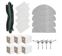 NEIQIUWING Kit de pièces de rechange pour aspirateur robot : brosse principale, 4 brosses latérales, 4 lingettes, filtre, 6 sacs à poussière - pour Cecotec Conga 7490, Ultimate Home, X-Treme, Genesis