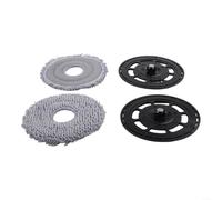 NEIQIUWING Kit de support de balai et de serpillère pour roborock QV 35S, pour qrevo S5V, Edge, Curv, pour pièces de rechange en plastique et microfibre pour robot aspirateur