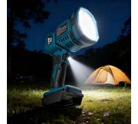 NEIQIUWING Lampe de travail LED sans fil avec 1200 lumens et tête pivotante à 90° pour batterie BL1830/BL1840, camping, réparation automobile