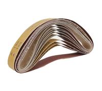 NEIQIUWING Lot de 10 bandes abrasives de 40 x 680 mm - Grain 60/120/240/150 - Pour ponceuse à bande pneumatique - Papier abrasif - Papier de polissage