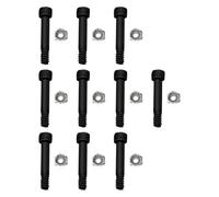 NEIQIUWING Lot de 10 écrous et vis d'arbre de moteur compatibles pour les grilles de support et les grilles Z