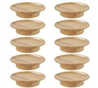 NEIQIUWING Lot de 10 verres à vin en bois pour planche à fromage, empêche les éclaboussures, pour apéritifs et desserts, 10 pièces (10 pièces/M)