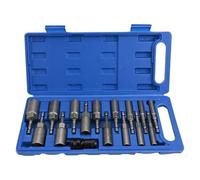 NEIQIUWING Lot de 15 douilles hexagonales avec douilles, tournevis, forets et embouts (5,5 mm à 19 mm)