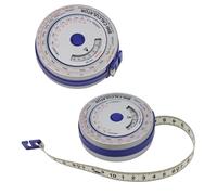 NEIQIUWING Lot de 2 mètres de ruban à mesurer IMC avec mécanisme à enrouler, calculatrice d'indice de masse corporelle, ruban de mesure de régime