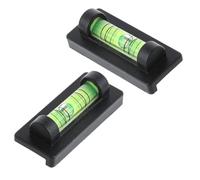 NEIQIUWING Lot de 2 ou 5 bulles de nivellement liquide pour mini équerre 40 × 17 × 12 mm, noir, pour un alignement précis des cadres photo, des œuvres d'art et des supports de télévision