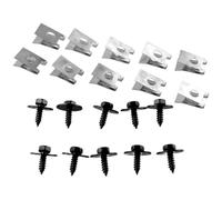 NEIQIUWING Lot de 20 clips en forme de U, écrous hexagonaux pour tôle de carrosserie - Fixations rapides pour métal - Accessoires auto pour BMW - E21, E30, E36, E46, E90
