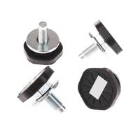 NEIQIUWING Lot de 4 pieds de fixation pour machine à laver à tambour - Vis de boîtier - Pieds de compensation et d'amortissement des chocs