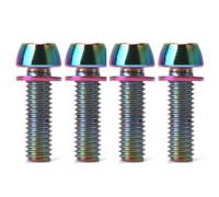 NEIQIUWING Lot de 4 vis M5 x 20 mm M6 x 20 mm pour guidon de vélo