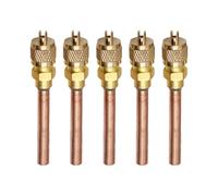 NEIQIUWING Lot de 5 clapets anti-retour pour réfrigérateur Fluor Valve jetable Cuivre doré Connecteur test