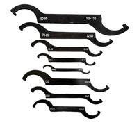 NEIQIUWING Lot de 8 clés à double extrémité en C en acier au carbone pour gravure, amortisseurs ER25/ER32/ER40