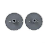 NEIQIUWING Machine à laver Régulateur de température Bouton rotatif Remplacement pour numéros de pièce 803119P 2813209 803119 Matériau plastique robuste Installation facile Gris Lot de 2