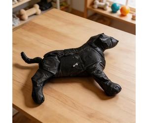 NEIQIUWING Mannequin de chien réaliste en tant que mannequin gonflable - Mannequin à maillons réglable pour la présentation de la mode d'animaux de compagnie au détail 80 x 56 cm Noir (Noir)