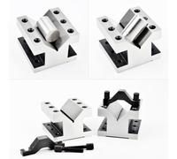 NEIQIUWING Paire de blocs de terre V avec jeu de bornes pour un ajustement à 90 degrés