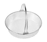 NEIQIUWING Panier à friteuse à air chaud en acier inoxydable avec poignée, 21 cm