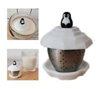 NEIQIUWING Penguin Infuseur à Thé, Filtre à Café, Théière en Acier Inoxydable
