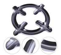 NEIQIUWING Plaque de cuisson à gaz pour cafetière moka, support en fonte avec 4 pieds, diamètre 16 × 12,5 cm, noir