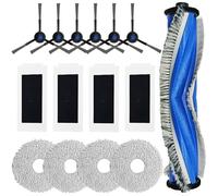 NEIQIUWING Pour aspirateur robot Ecovacs T30S/T30S Pro : kit de rechange avec brosse principale, 6 brosses latérales, 4 filtres et 4 lingettes