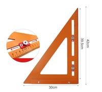 NEIQIUWING Pour équerre de travail du bois 2 en 1 avec curseur de positionnement et règle triangulaire réglable