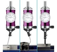 NEIQIUWING Pour indicateur de centrage coaxial 0-3 mm Plage de mesure 0,01 mm Valeur de division avec outils accessoires et boîte de rangement, rose