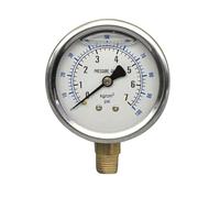 NEIQIUWING Pour manomètre YN-60 résistant aux tremblements de terre, manomètre de pression d'huile, manomètre hydraulique