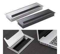 NEIQIUWING Pour passe-câbles pour prises, cache-passe-câbles de bureau carré, boîte de câble de bureau