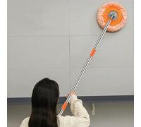 NEIQIUWING Pour serpillère de nettoyage réglable et rotative à 360°, serpillère murale extensible