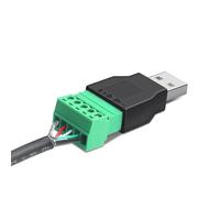 NEIQIUWING Pour USB 2.0 type A mâle/femelle vers raccord à vis à 5 broches avec blindage adaptateur