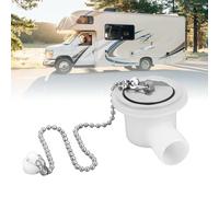 NEIQIUWING Raccord d'évier en acier inoxydable pour camping-car, raccord de vidange d'évier, adaptateur d'eaux usées pour camping-car