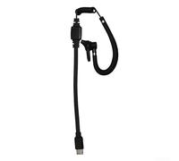 NEIQIUWING Rallonge pour talkie-walkie K-Head type C - Son clair - Câble de microphone à main radio - Noir - 20 cm - Cathéter noir