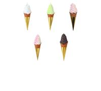 NEIQIUWING Réplique d'un cornet de glace 22 cm pour décoration de vitrine