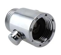 NEIQIUWING Soupape d'arrêt de pommeau de douche en ABS avec fonction de pause à un bouton, argenté, 2,6 × 4 × 2 cm, pour contrôle d'économie d'eau dans la salle de bain