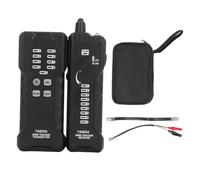 NEIQIUWING Testeur de câble réseau numérique avec suivi de ligne pour RJ45 et RJ11 avec affichage LED, mesure à distance jusqu'à 3 km, adaptateur pince crocodile et sac inclus