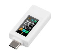 NEIQIUWING Testeur de courant et de tension à écran couleur de type C - Moniteur de puissance bidirectionnel