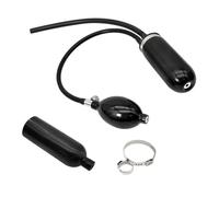 NEIQIUWING Testeur de fumée pour système d'échappement de voiture, détecteur de fuite 12 V avec adaptateur d'aspiration, générateur de fumée pour test de fuite d'évaporateur, portable en aluminium