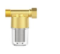 NEIQIUWING Tuyau d'eau de 1/2", élément filtrant en acier inoxydable de 40 μm, filtre à eau en laiton