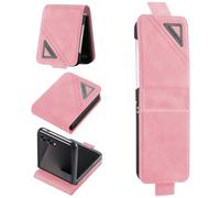 Neivi Coque pour Samsung Galaxy Z Flip 7 Portefeuille Etui, Housse Flip Fentes Carte Premium Cuir PU Cover pour Samsung Z Flip 7, RFID Blocage, Fonction Support Antichoc TPU Coque Z Flip 7 5G (Rose)