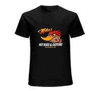 NEIWUFU Clay Smith Cams Mr. Horsepower Personalized Hot Rod Garage Speed Shop Vinyl T-Shirt Men T-Shirts Graphic Streetwear Black M